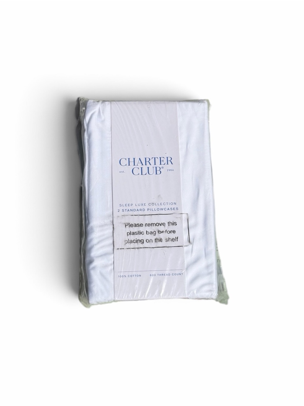 Charter Club White Sleep Luxe Standard Pillowcases - Set of 2